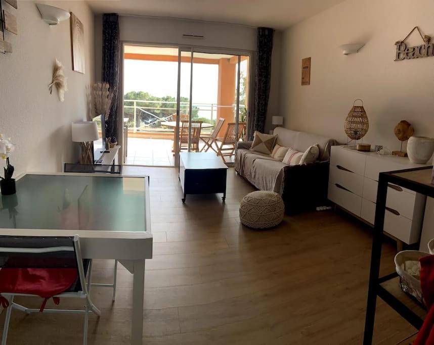F2 Vue Mer Dans Residence Avec Piscine Ajaccio  Exterior foto
